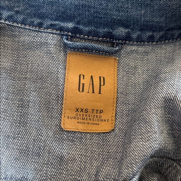 GAP Classic Blue Denim Oversized Jean Jacket - Picture 4 of 5